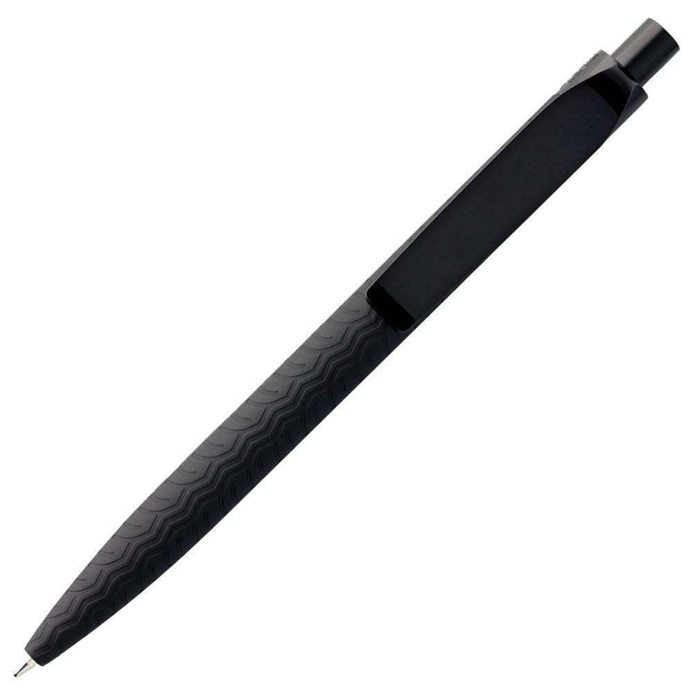 Ручка шариковая Prodir QS03 PRP Tyre Soft Touch, черная-4