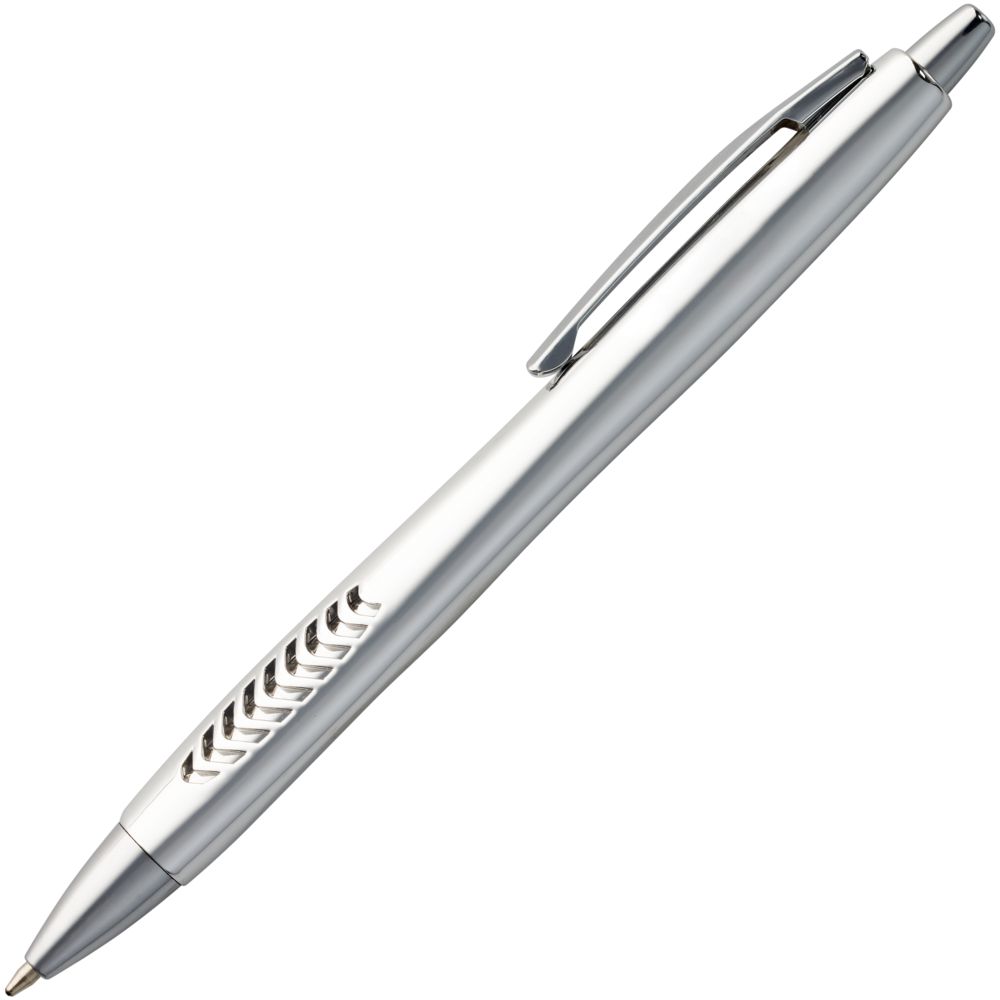 Ручка шариковая Barracuda, серебристая-2