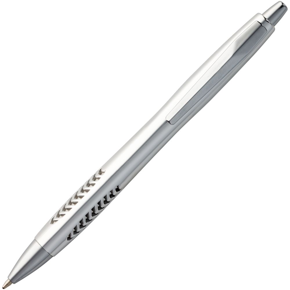 Ручка шариковая Barracuda, серебристая-3