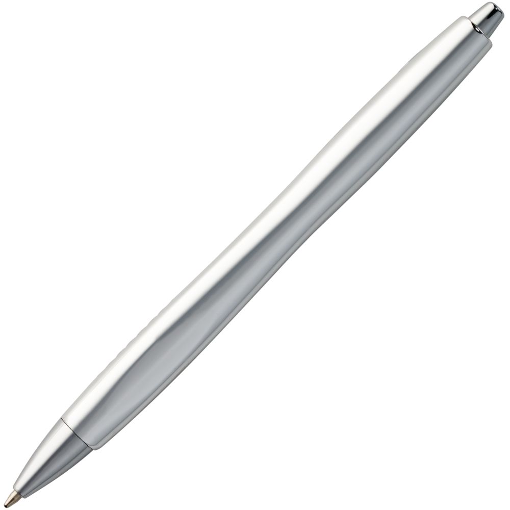 Ручка шариковая Barracuda, серебристая-4