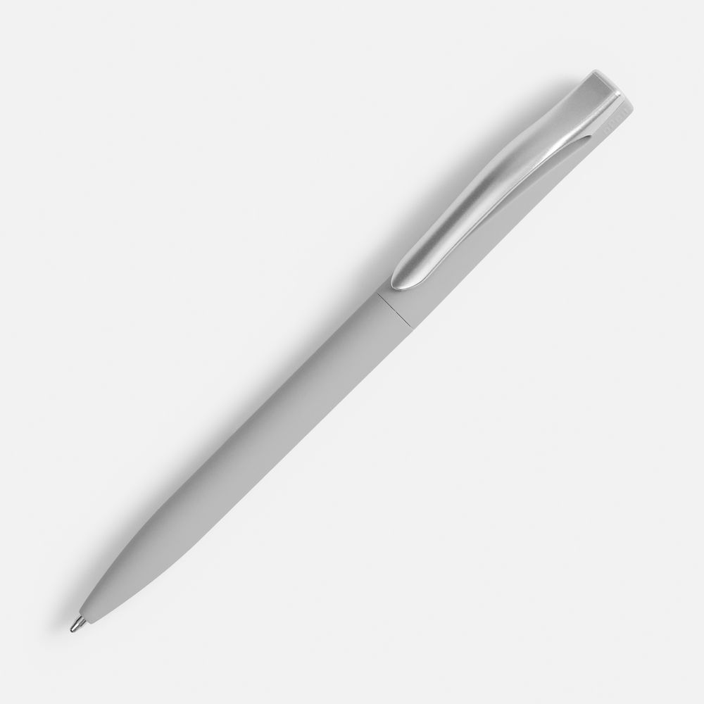 Ручка шариковая Pin Soft Touch, серая-1