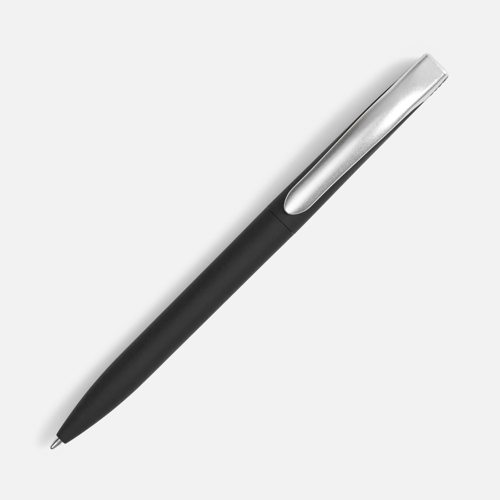 Ручка шариковая Pin Soft Touch, черная-2