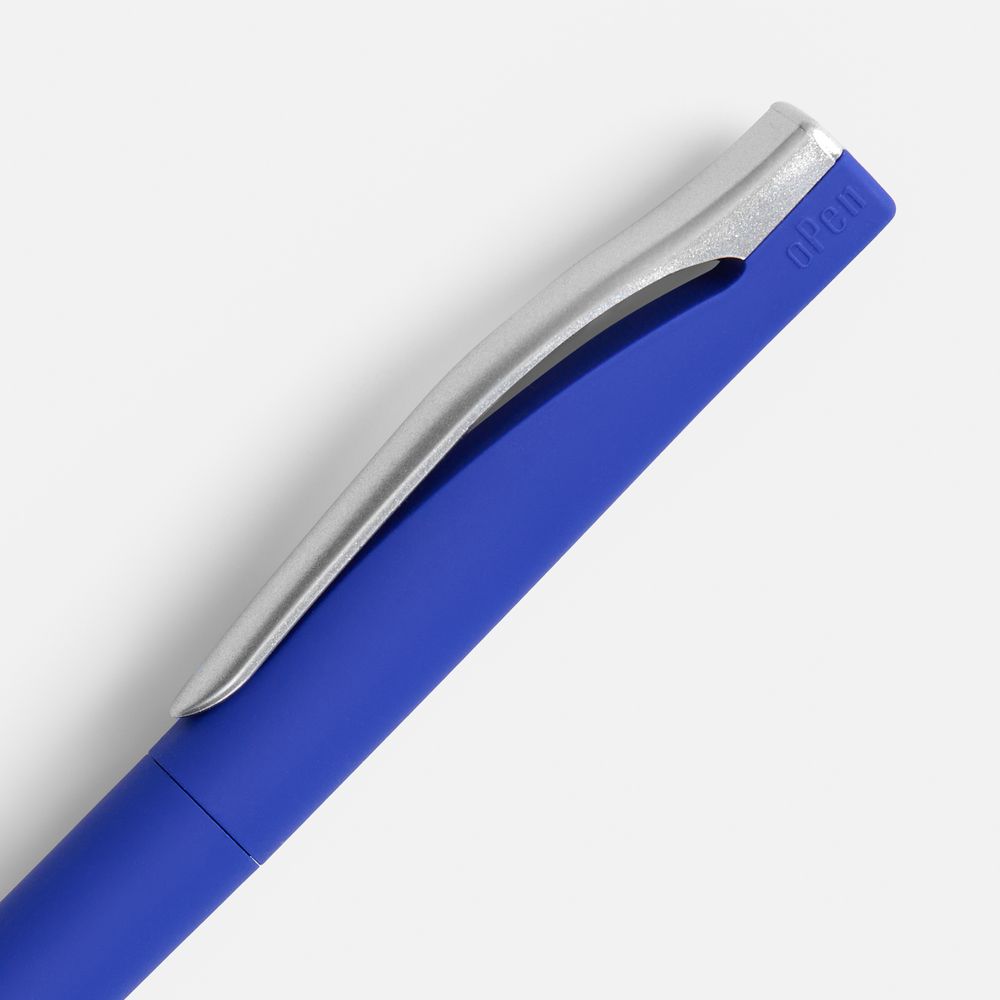Ручка шариковая Pin Soft Touch, синяя-3