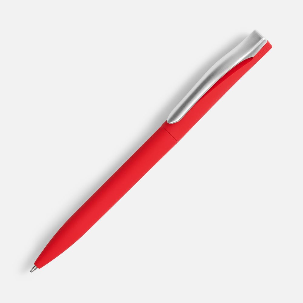 Ручка шариковая Pin Soft Touch, красная-1
