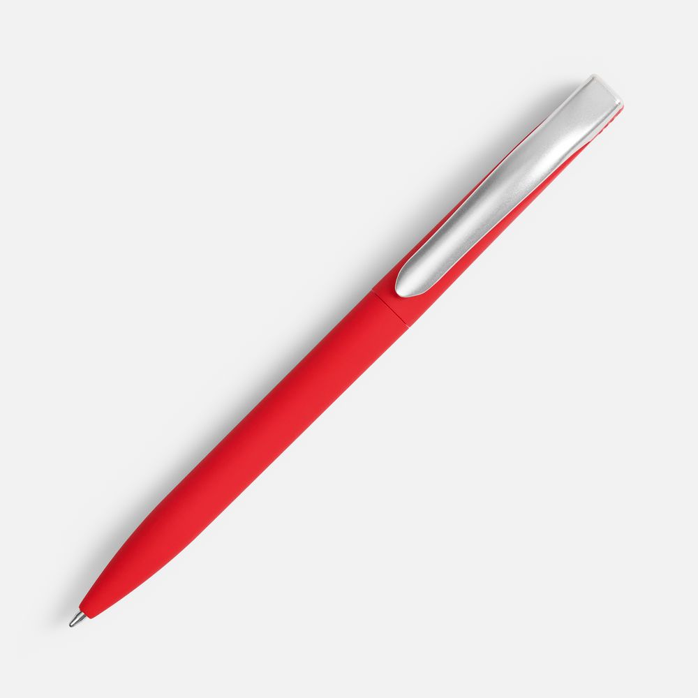Ручка шариковая Pin Soft Touch, красная-2