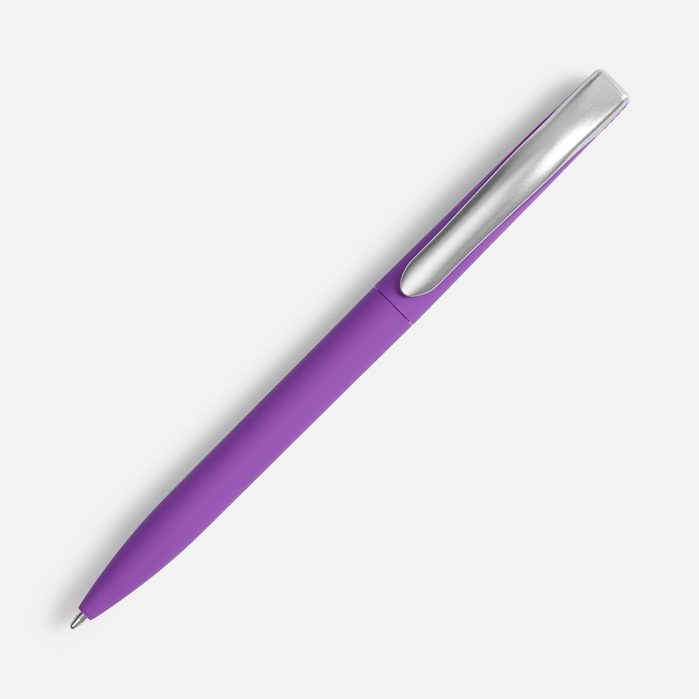 Ручка шариковая Pin Soft Touch, фиолетовая-2