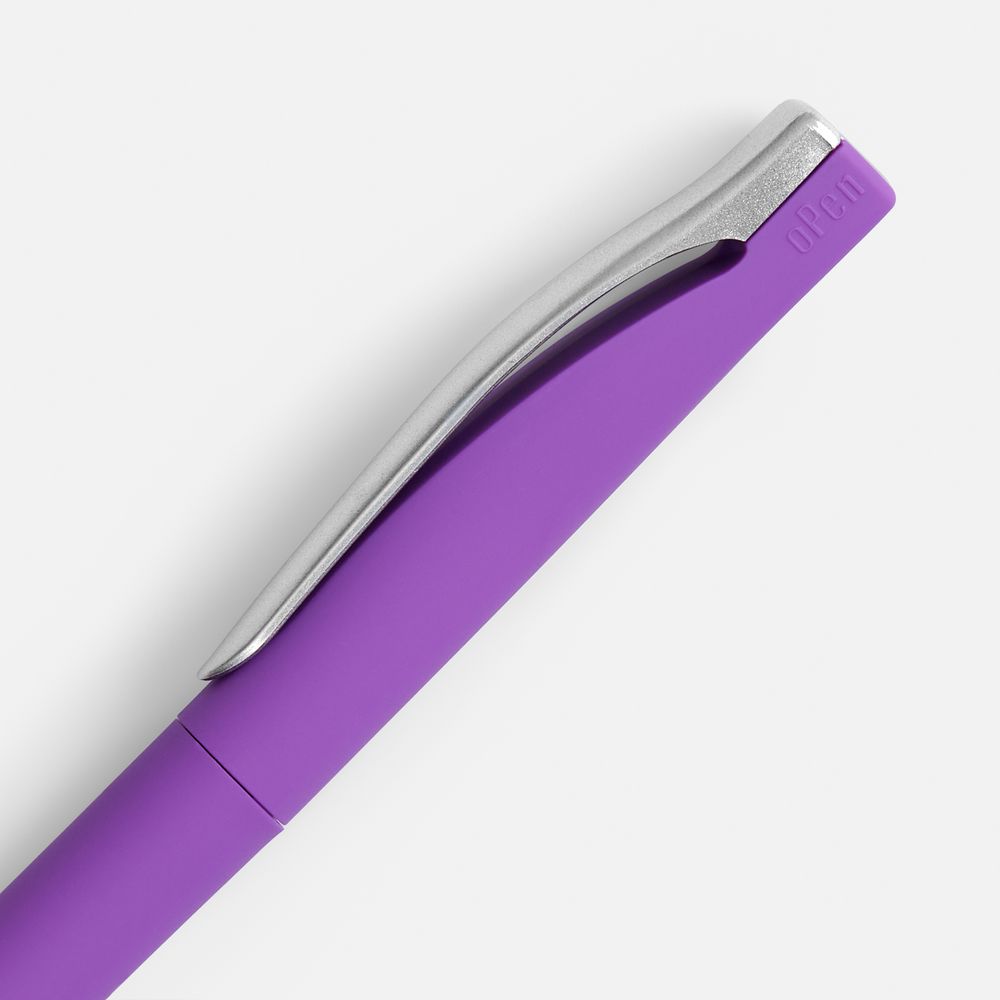 Ручка шариковая Pin Soft Touch, фиолетовая-3