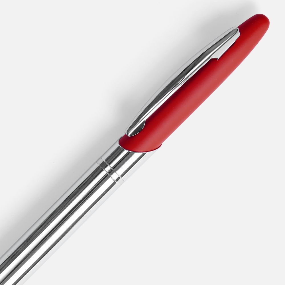 Ручка шариковая Dagger Soft Touch, красная-3