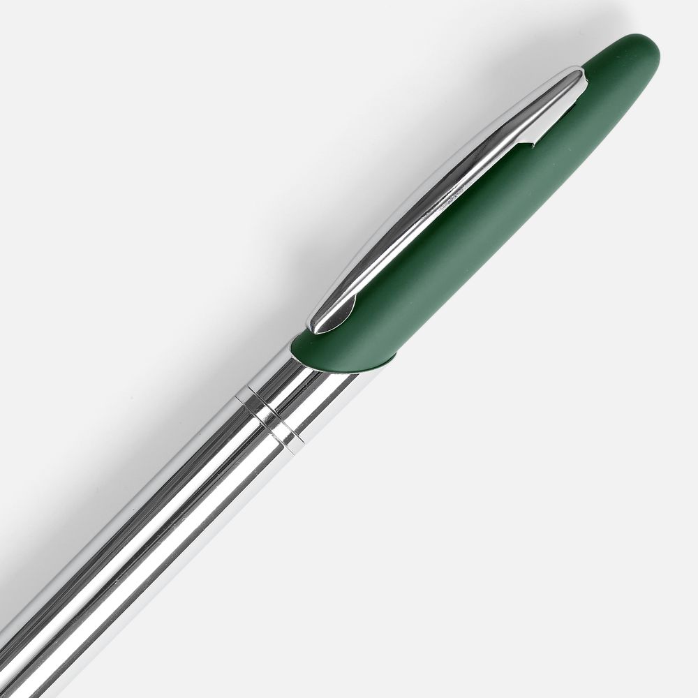 Ручка шариковая Dagger Soft Touch, зеленая-3