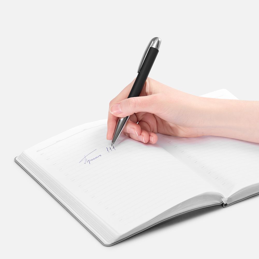 Ручка шариковая Arc Soft Touch, черная-4