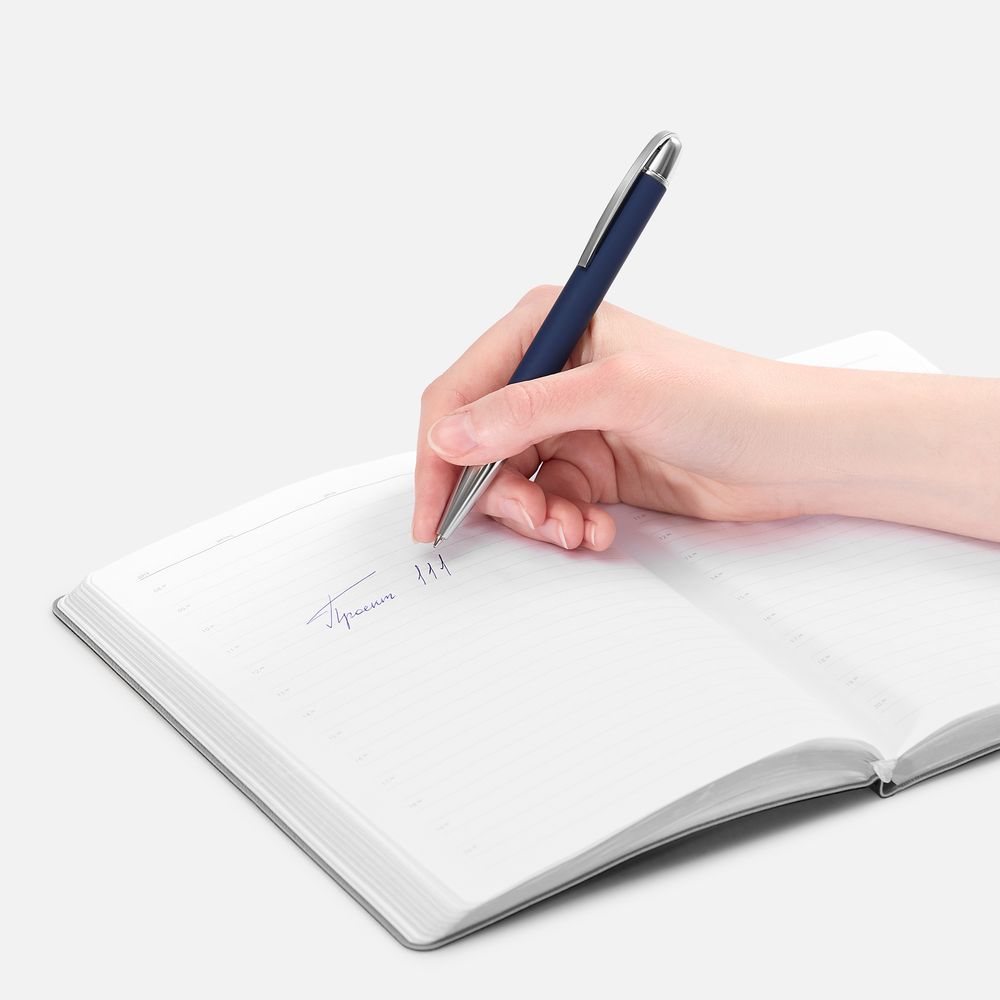 Ручка шариковая Arc Soft Touch, синяя-4