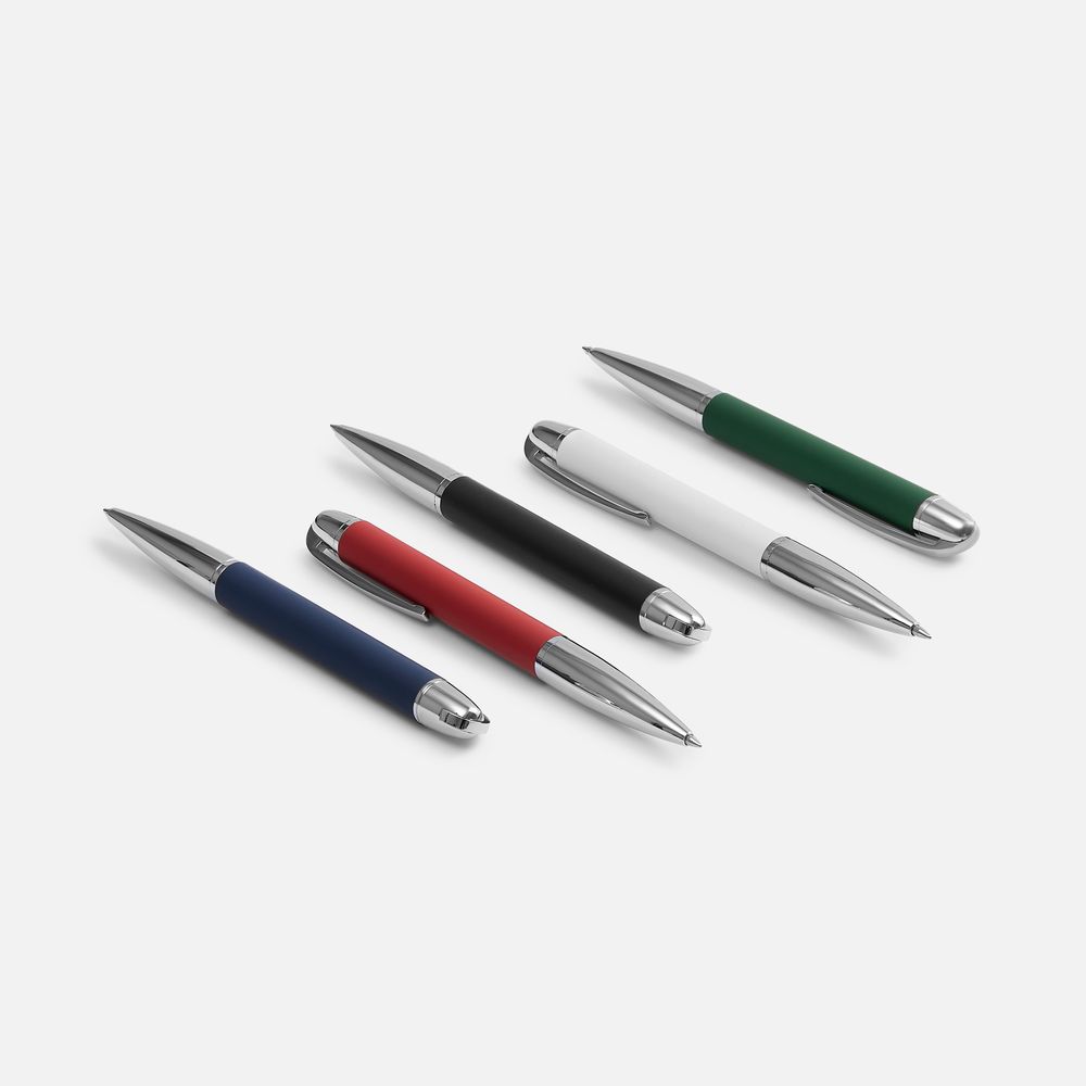 Ручка шариковая Arc Soft Touch, красная-5