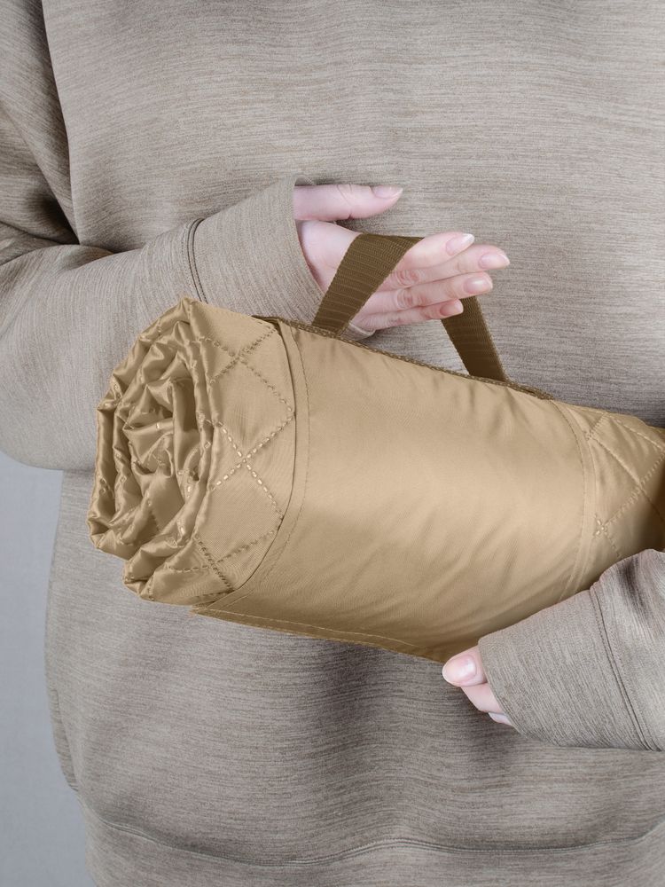 Плед для пикника Comfy, бежевый-5