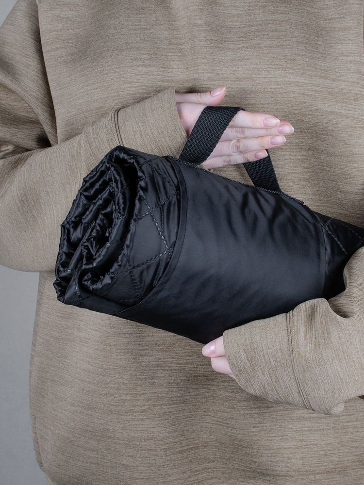 Плед для пикника Comfy, черный-6