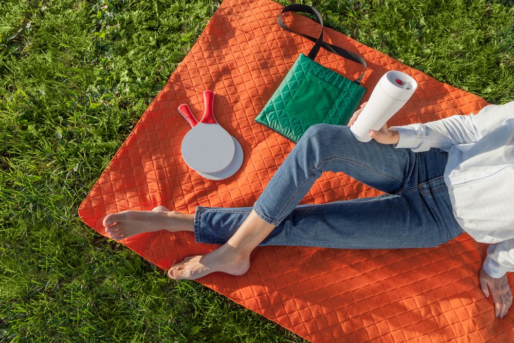 Плед для пикника Comfy, синий-10
