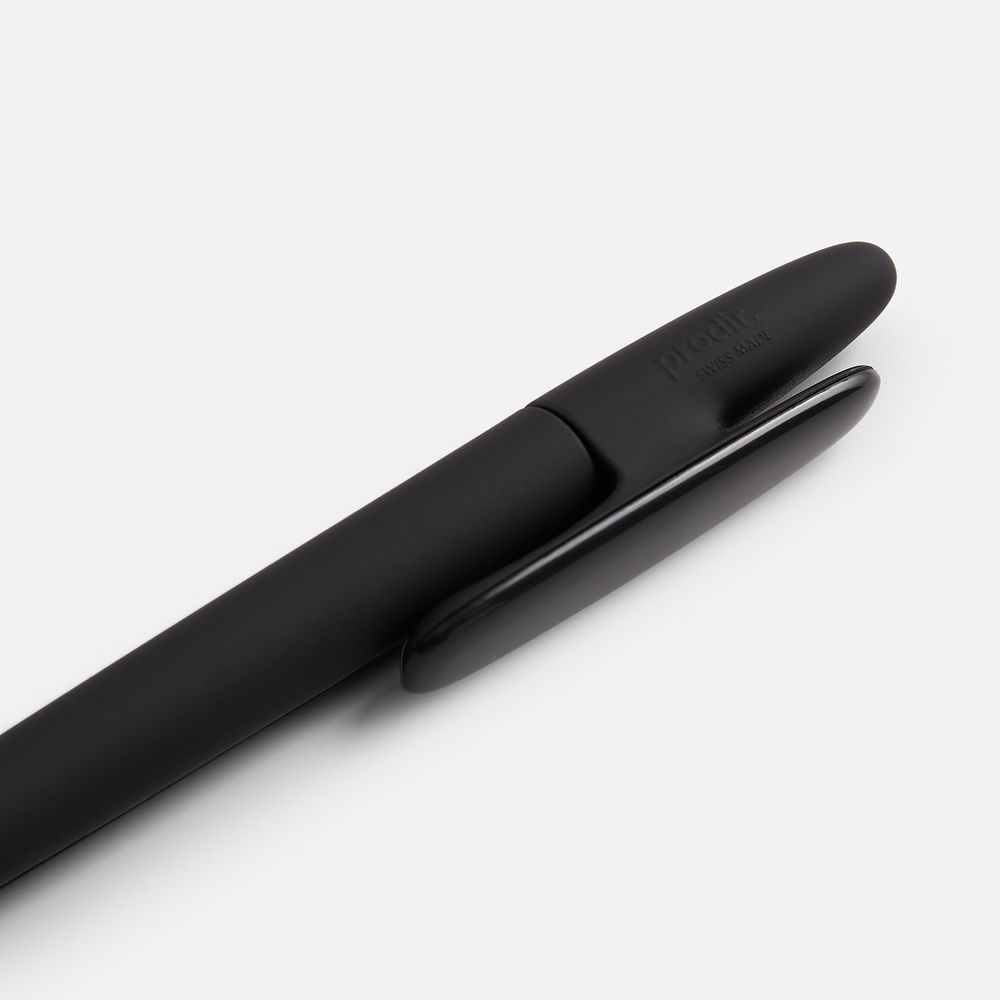 Ручка шариковая Prodir DS5 TRR-P Soft Touch, черная-5