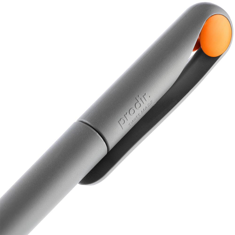 Ручка шариковая Prodir DS1 TMM Dot, серая с оранжевым-6