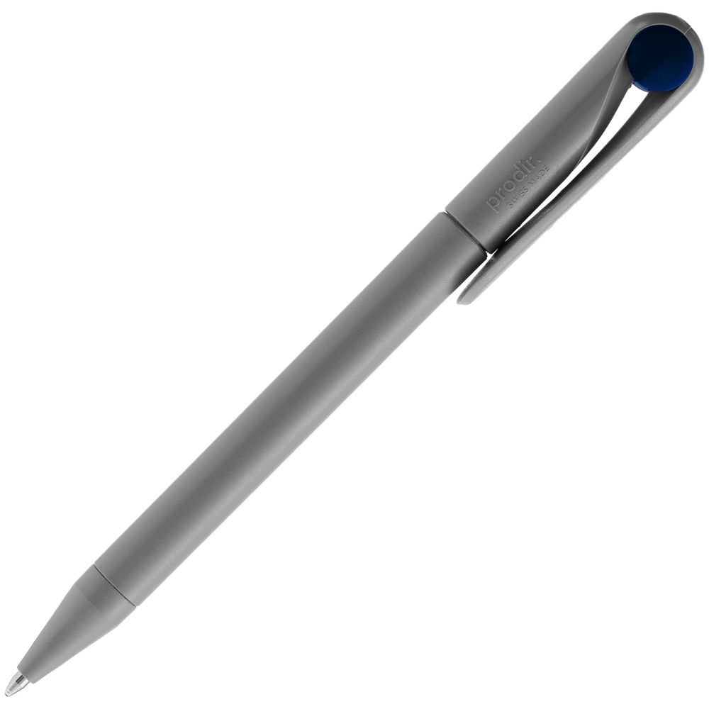 Ручка шариковая Prodir DS1 TMM Dot, серая с синим-3