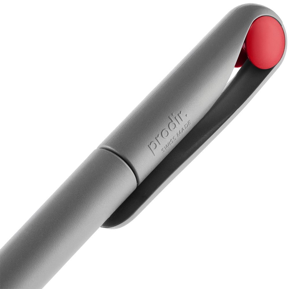 Ручка шариковая Prodir DS1 TMM Dot, серая с красным-6