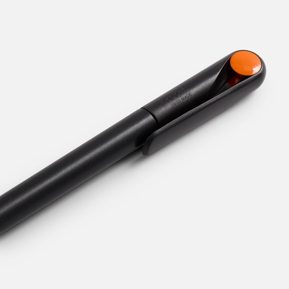 Ручка шариковая Prodir DS1 TMM Dot, черная с оранжевым-5