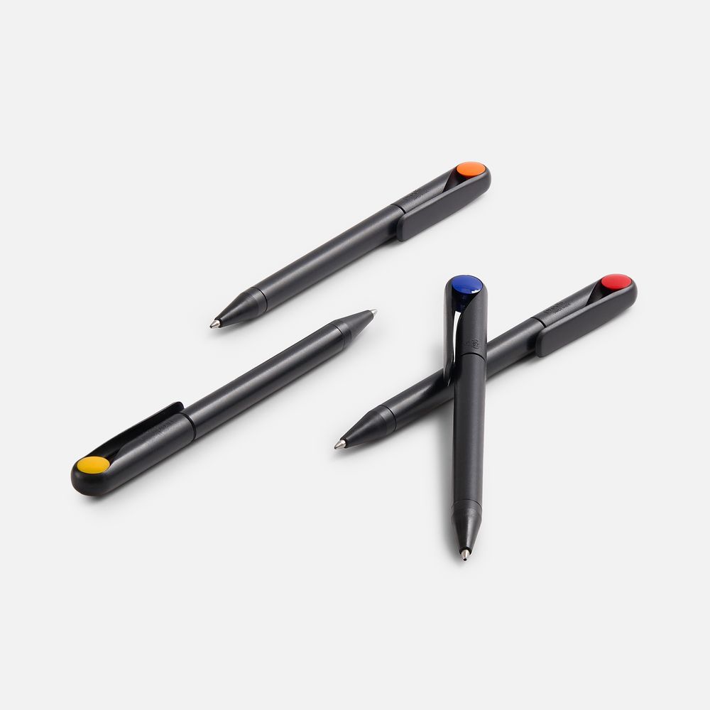 Ручка шариковая Prodir DS1 TMM Dot, черная с оранжевым-7