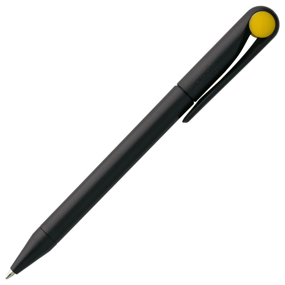 Ручка шариковая Prodir DS1 TMM Dot, черная с желтым-3