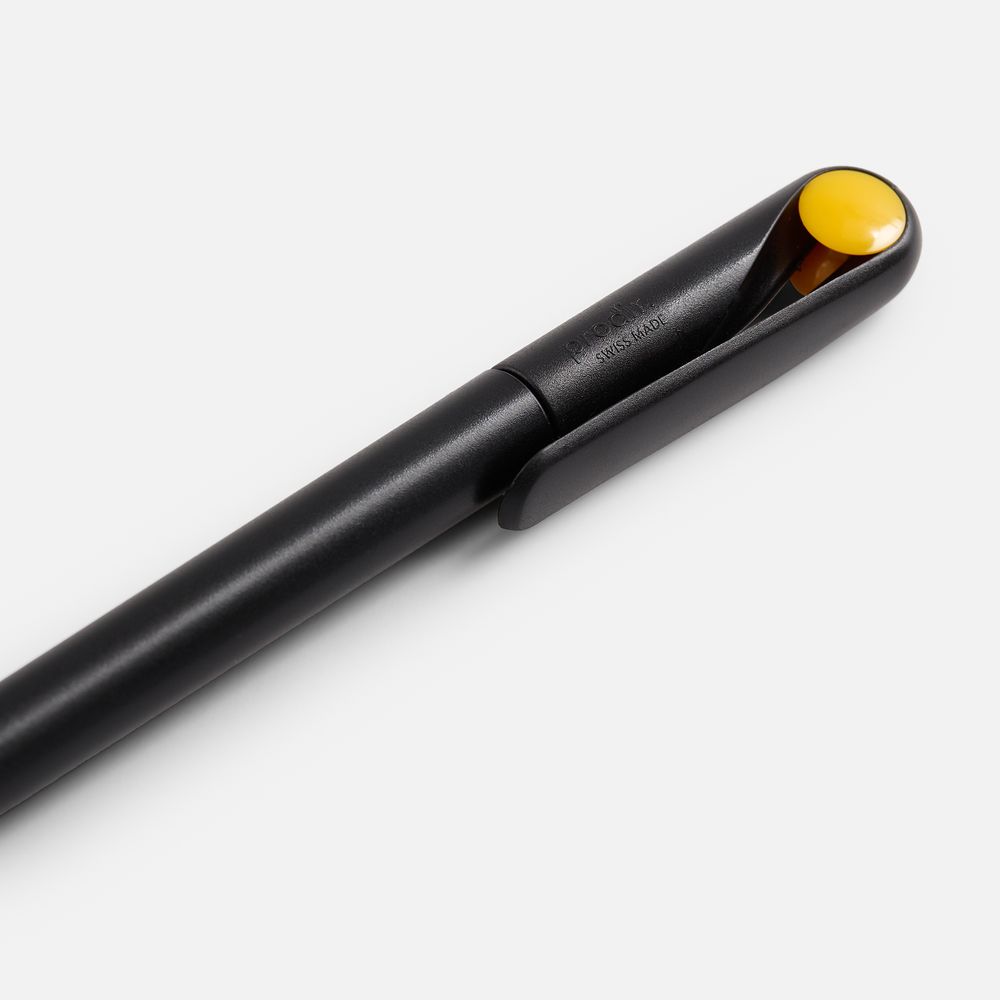 Ручка шариковая Prodir DS1 TMM Dot, черная с желтым-5