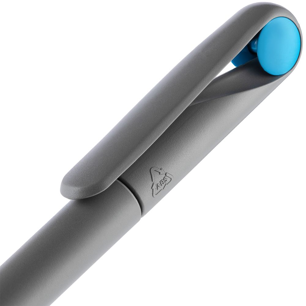Ручка шариковая Prodir DS1 TMM Dot, серая с голубым-5