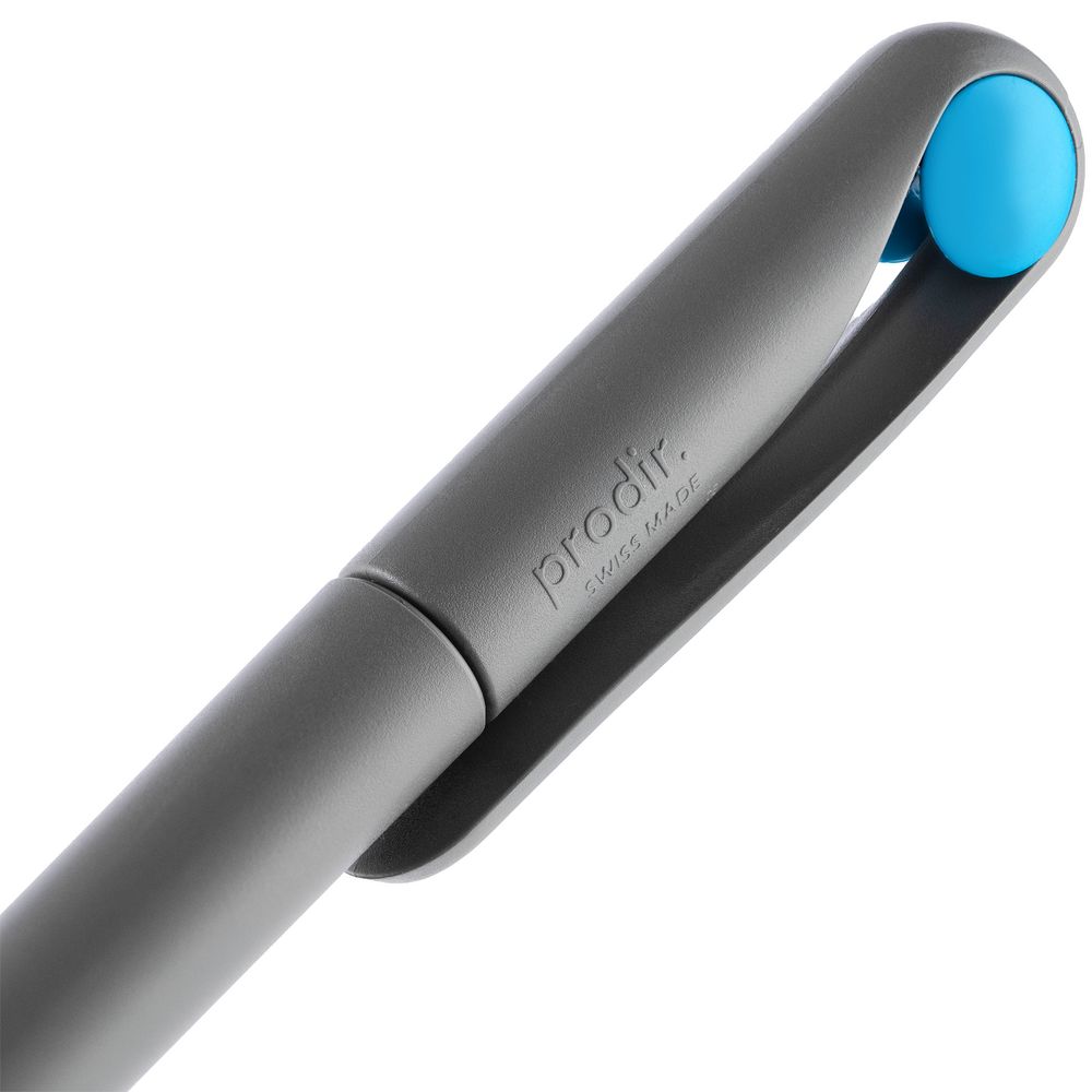 Ручка шариковая Prodir DS1 TMM Dot, серая с голубым-6