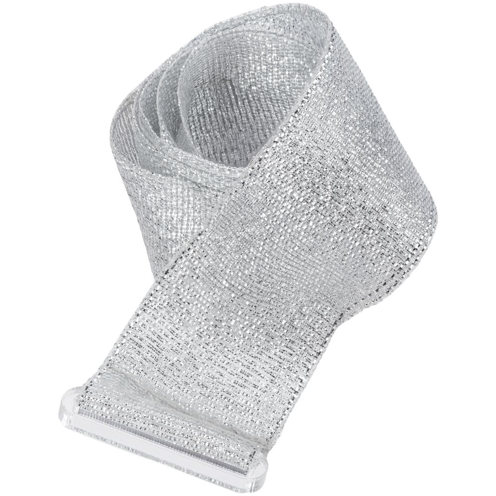 Лента для медали с пряжкой Ribbon, серебристая-2