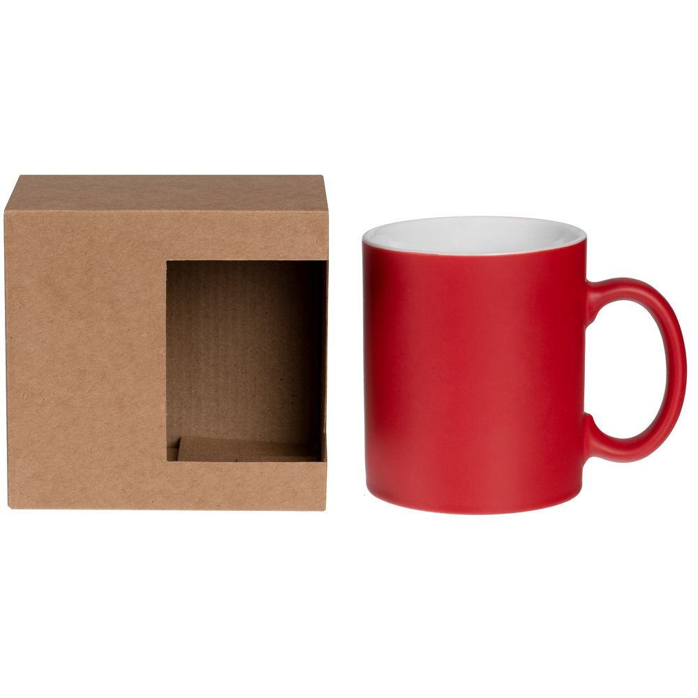 Коробка для кружки с окном Cupcase, крафт-3