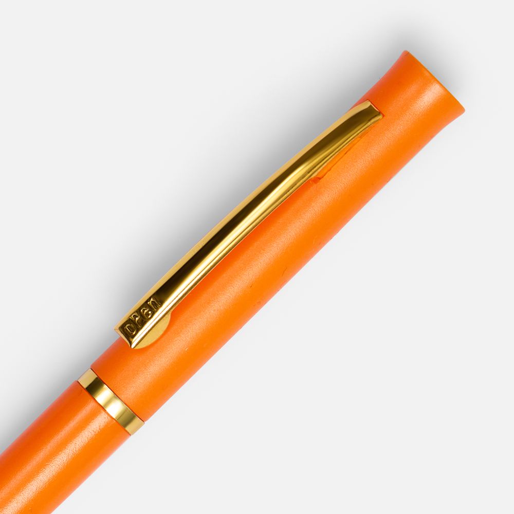 Ручка шариковая Euro Gold, оранжевая-3