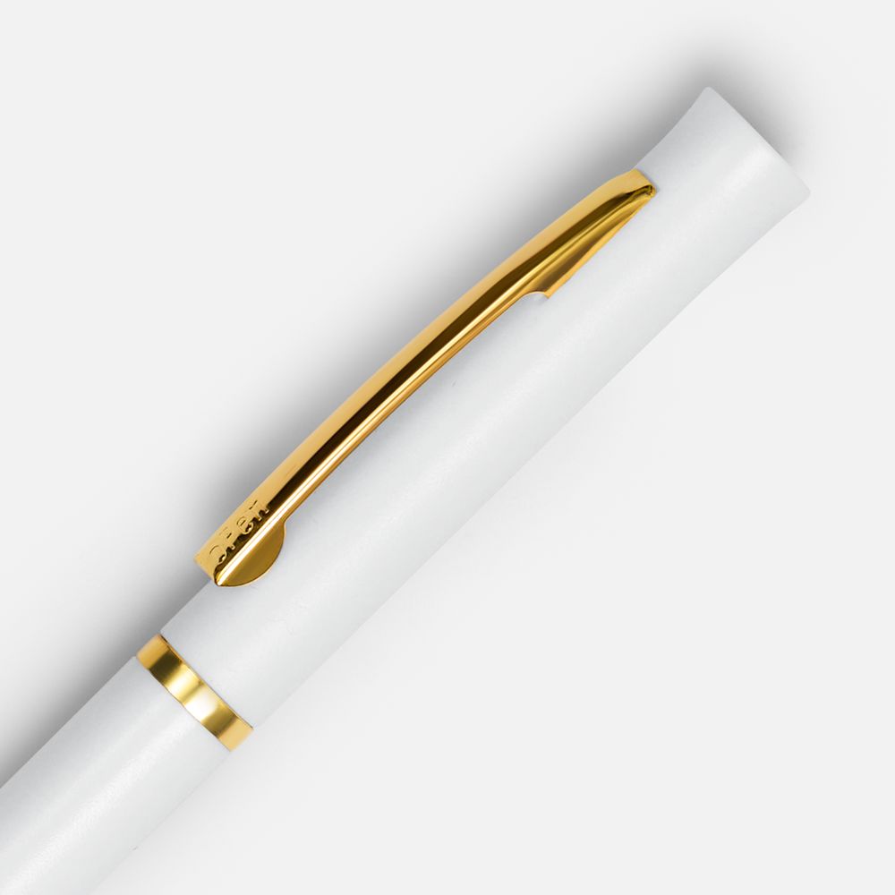 Ручка шариковая Euro Gold, белая-3