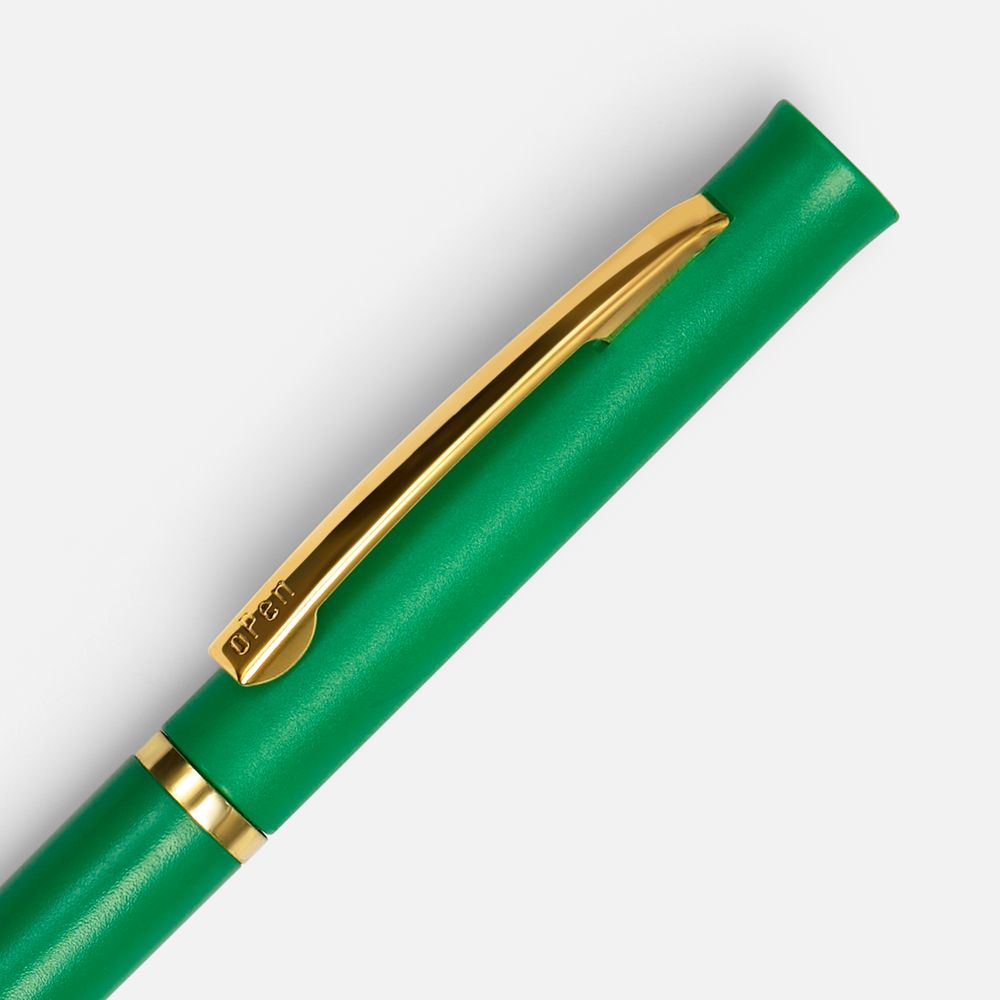 Ручка шариковая Euro Gold, зеленая-3
