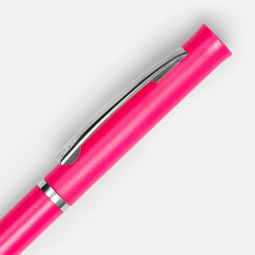 Ручка шариковая Euro Chrome, розовая-3