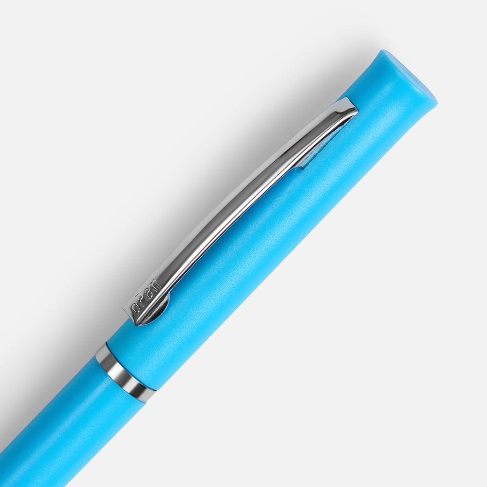 Ручка шариковая Euro Chrome, голубая-3