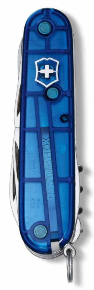 Офицерский нож Climber 91, прозрачный синий-2