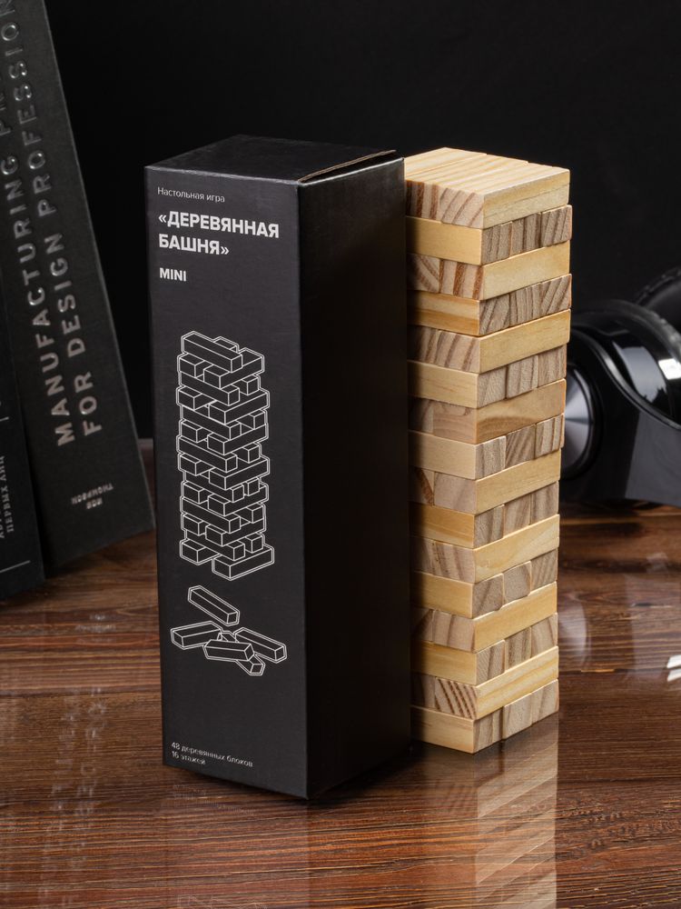 Игра «Деревянная башня мини», неокрашенная-8