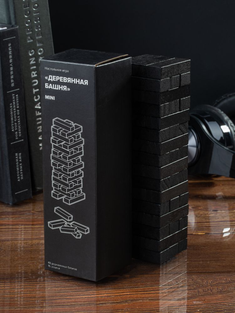 Игра «Деревянная башня мини», черная-6