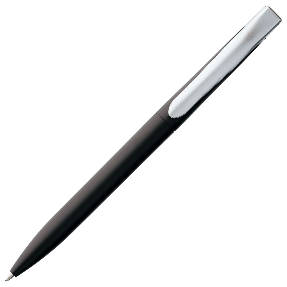 Ручка шариковая Pin Silver, черный металлик-3