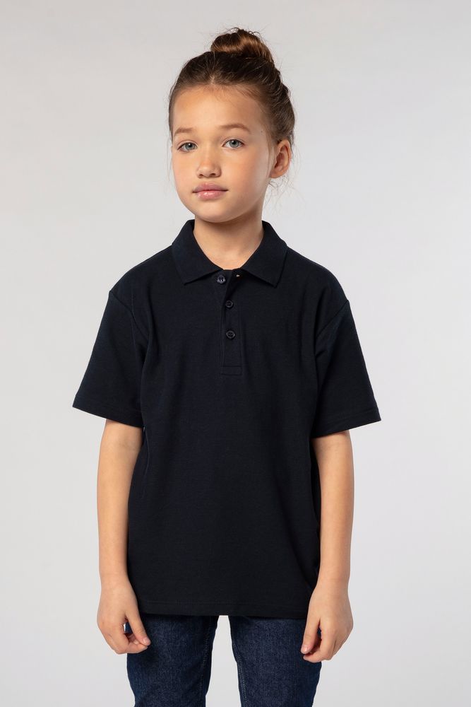 Рубашка поло детская Summer II Kids, ярко-синяя, на рост 118-128 см-4