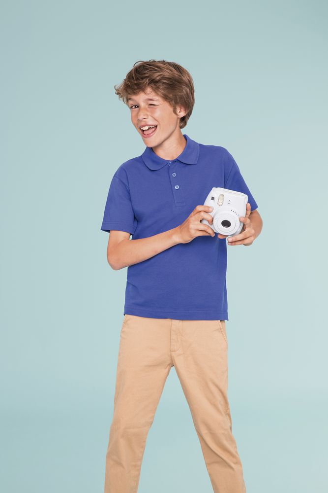 Рубашка поло детская Summer II Kids, красная, на рост 106-116 см-4