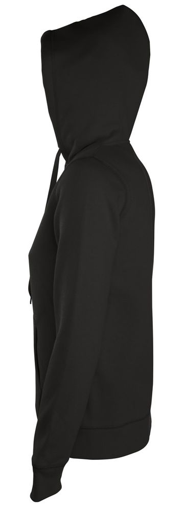 Толстовка женская на молнии с капюшоном Seven Women, черная, размер M-2
