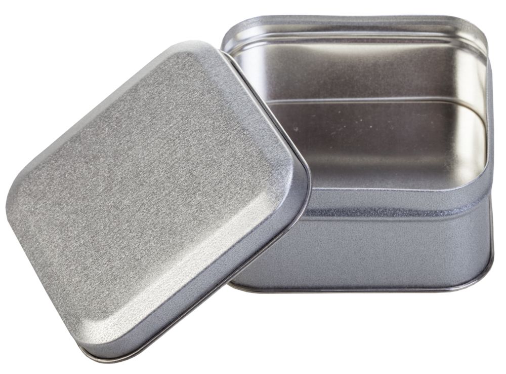 Коробка Pragmax S, квадратная, серебристая-2