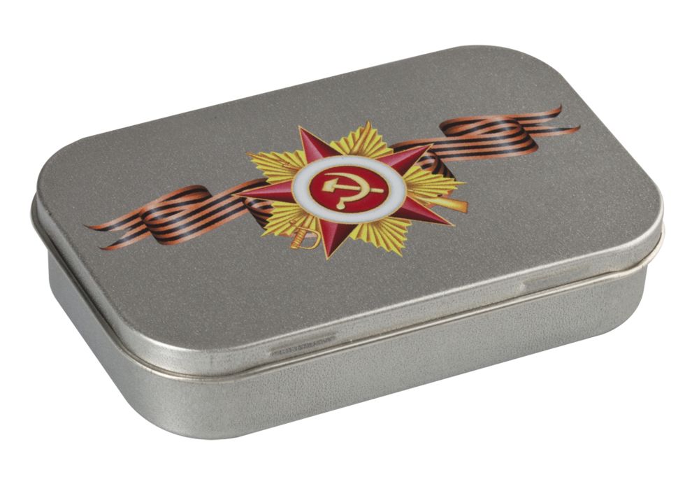 Коробка Pragmax S, прямоугольная, серебристая-4