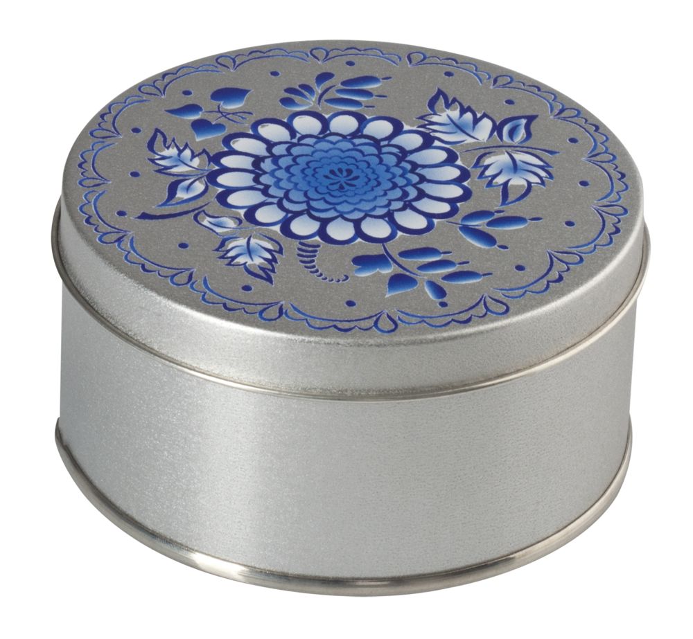 Коробка Pragmax S, круглая, серебристая-2