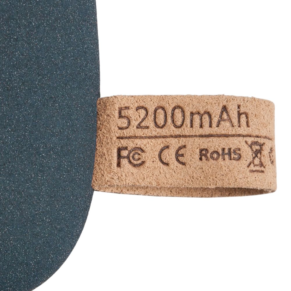 Внешний аккумулятор Pebble 5200, серо-синий-3