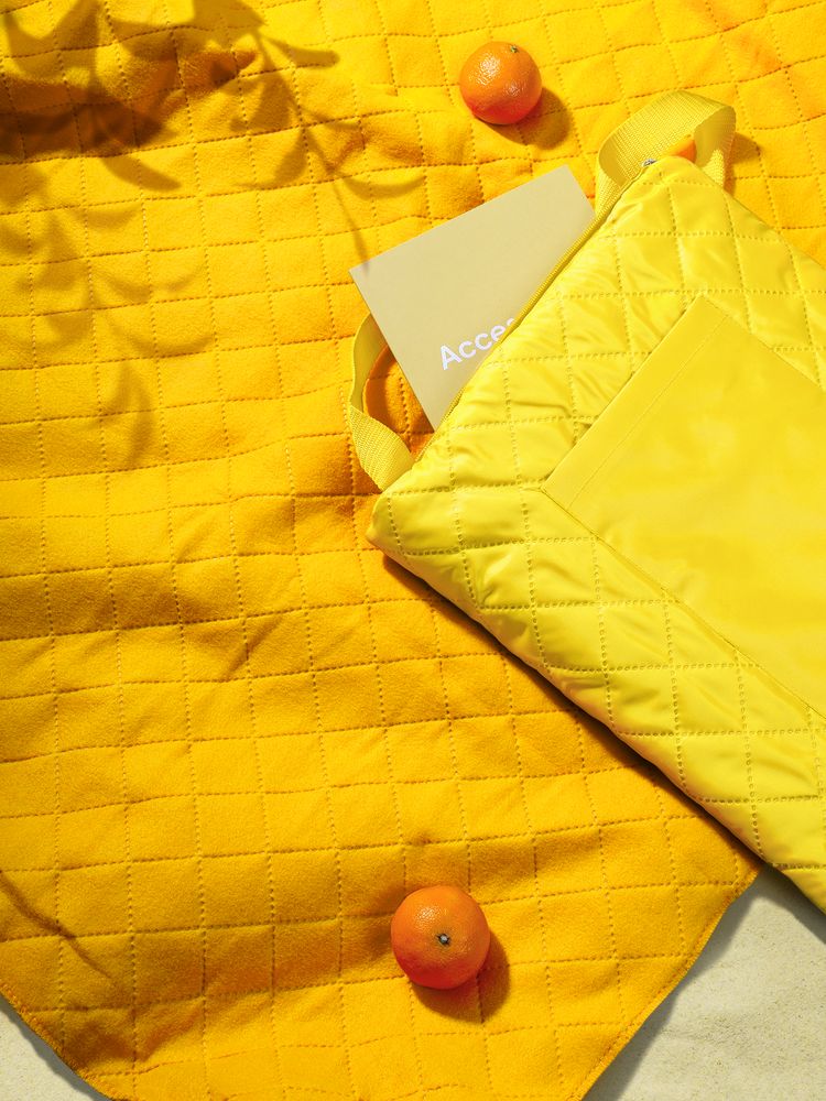 Плед для пикника Soft & Dry, желтый-7