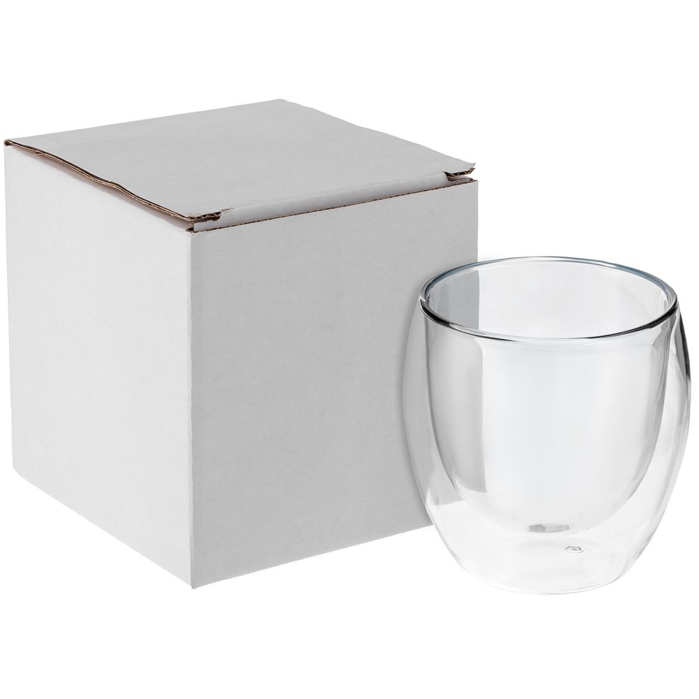 Стакан с двойными стенками Glass Bubble, бесцветный-3