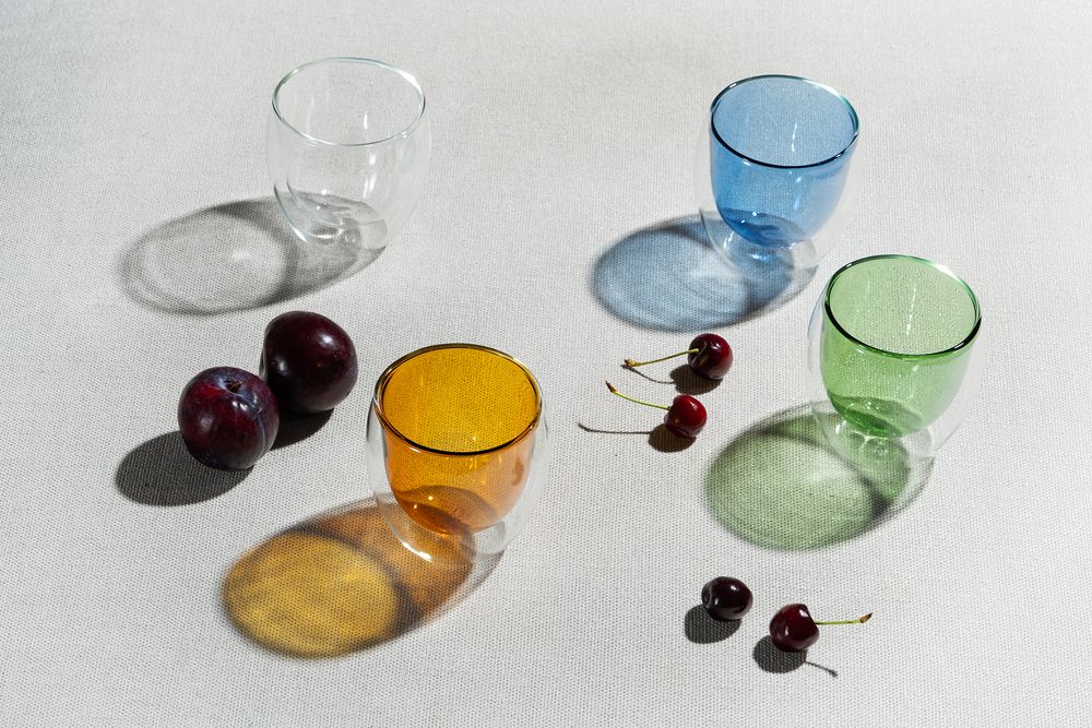 Стакан с двойными стенками Glass Bubble, бесцветный-5